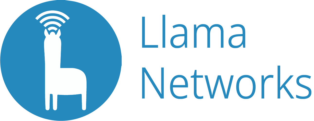 Llama Networks Logo Thick Font